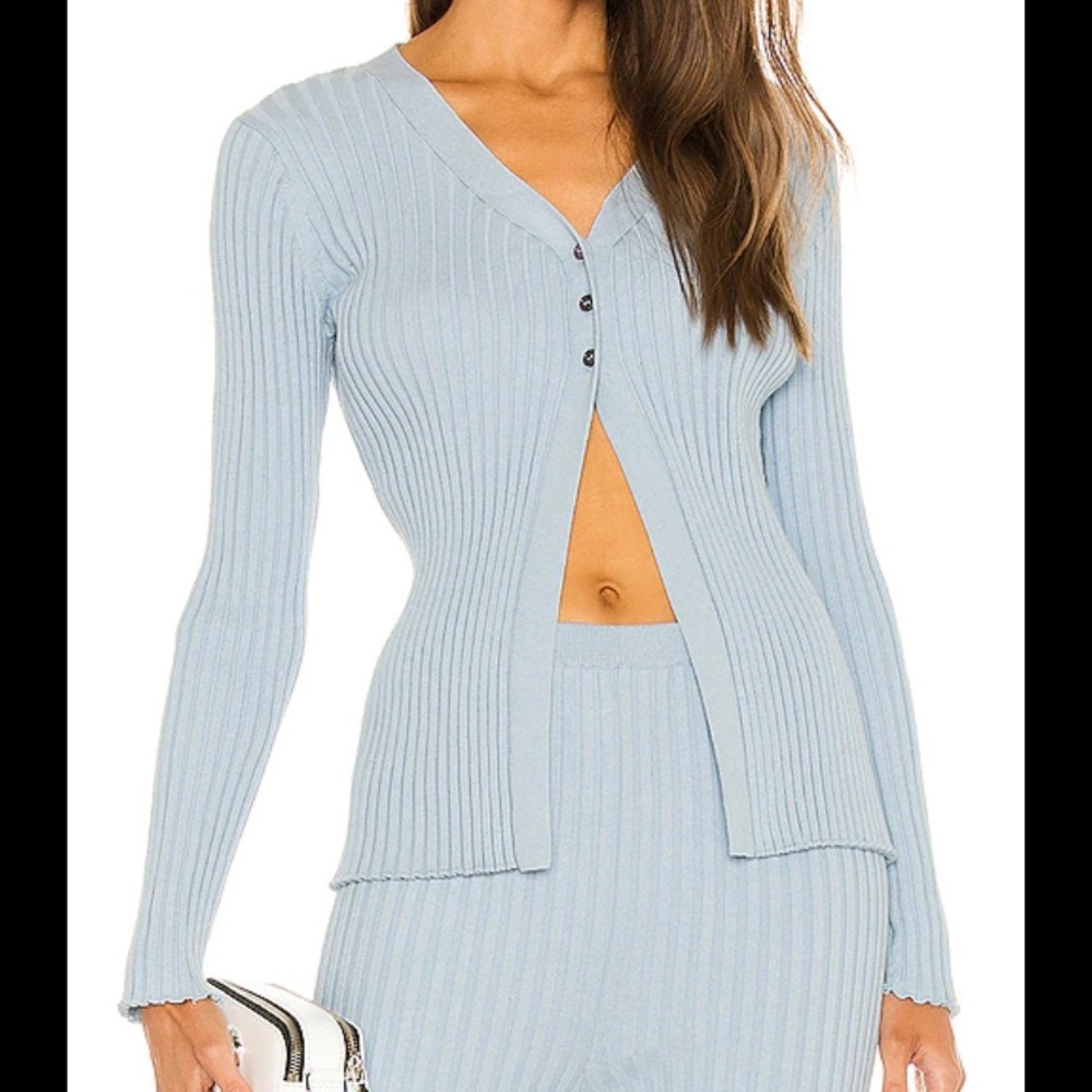 Callahan Glennon Cardigan in baby blue